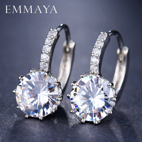EMMAYA Fashion 10 Colors AAA CZ Element Stud Earrings - Shopium1