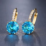 EMMAYA Fashion 10 Colors AAA CZ Element Stud Earrings - Shopium1
