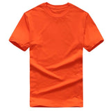 2018 New Solid color T Shirt Mens Black And White 100% cotton - Shopium1