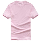 2018 New Solid color T Shirt Mens Black And White 100% cotton - Shopium1