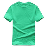 2018 New Solid color T Shirt Mens Black And White 100% cotton - Shopium1