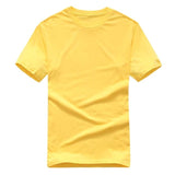 2018 New Solid color T Shirt Mens Black And White 100% cotton - Shopium1
