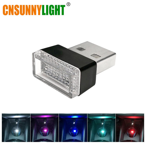 CNSUNNYLIGHT Car USB LED Atmosphere Lights Decorative Lamp - Shopium1