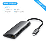 Ugreen Thunderbolt 3 Dock Adapter USB C to 3.0 HUB HDMI RJ45 Type C Converter - Shopium1