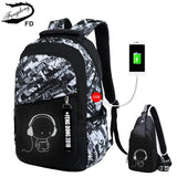 FengDong boys school bags waterproof large backpack - Shopium1